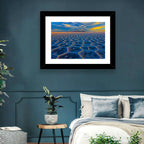 Salar De Uyuni Salt Flats at Sunset Wall Art