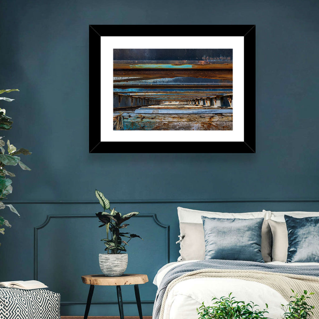 Weathered Dock Perspective Wall Art