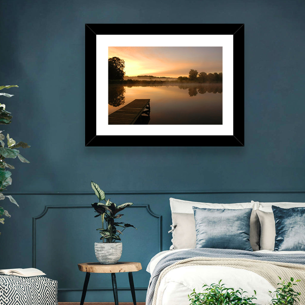Golden Morning Pier Wall Art