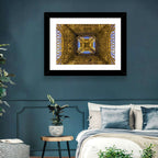 Eiffel Tower Lattice at Dusk Wall Art
