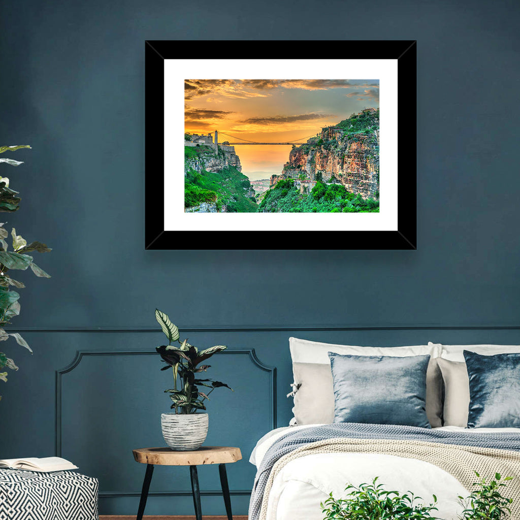 Sidi M'cid Bridge Over Constantine Canyon Wall Art