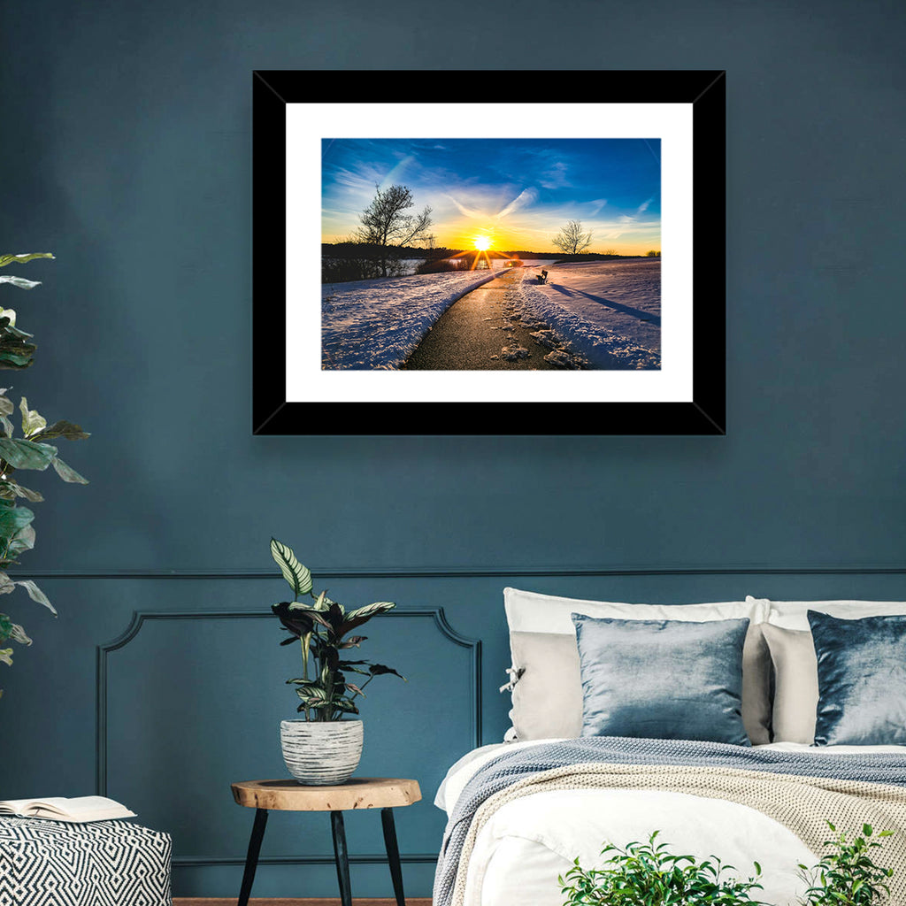 Lake Zorinsky Winter Sunrise Wall Art