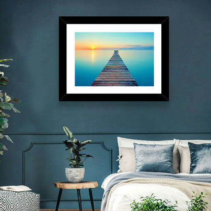 Lake Footbridge Wall Art