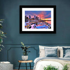 Seattle Skyline at Sunset Wall Art