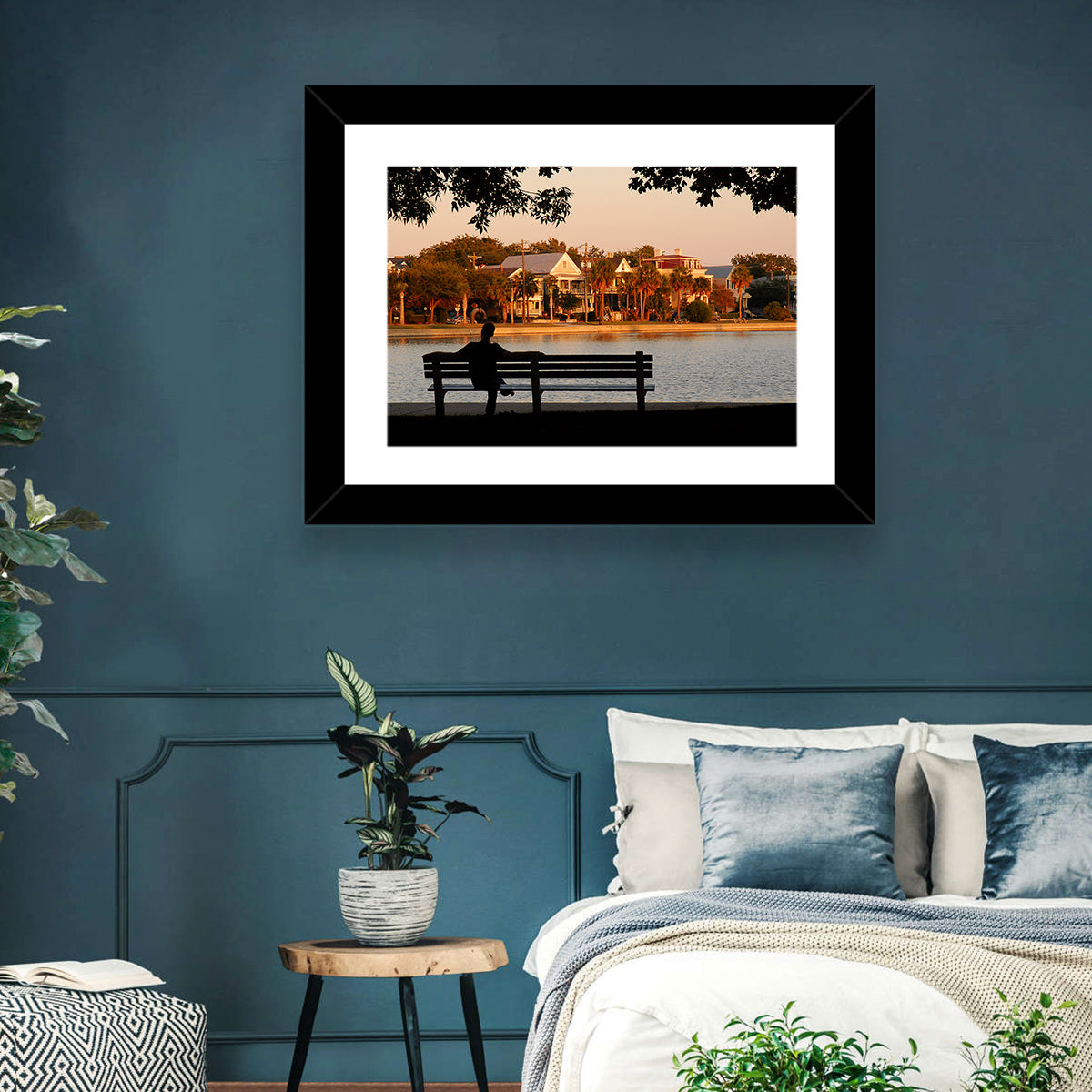 Colonial Lake, Charleston Wall Art in a room, landscape