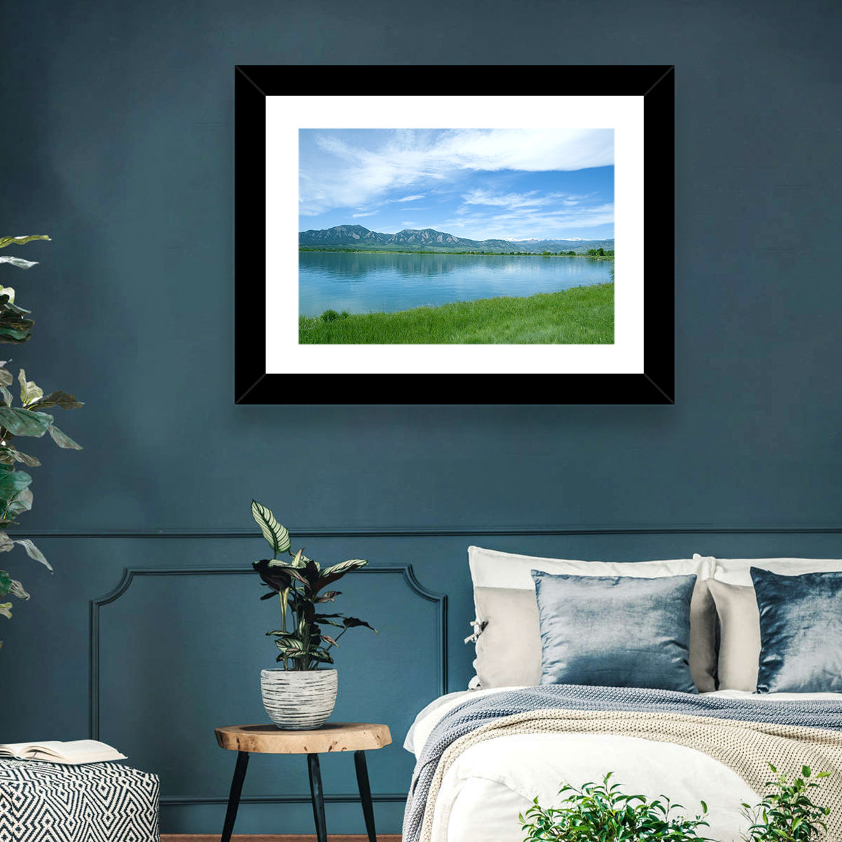 Boulder Reservoir and Flatirons Wall Art