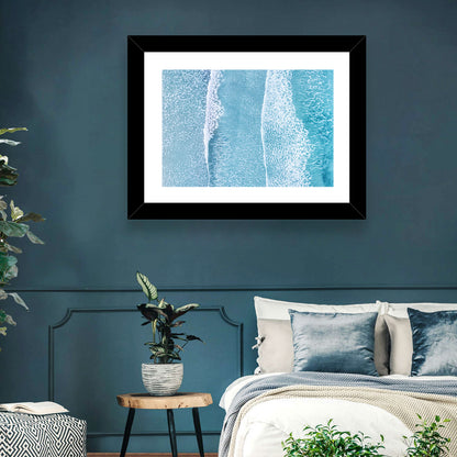 Moving Beach Waves Wall Art