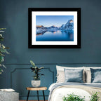Snowy Lofoten Reflection Wall Art
