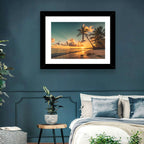 Golden Hour Palm Beach Sunset Wall Art