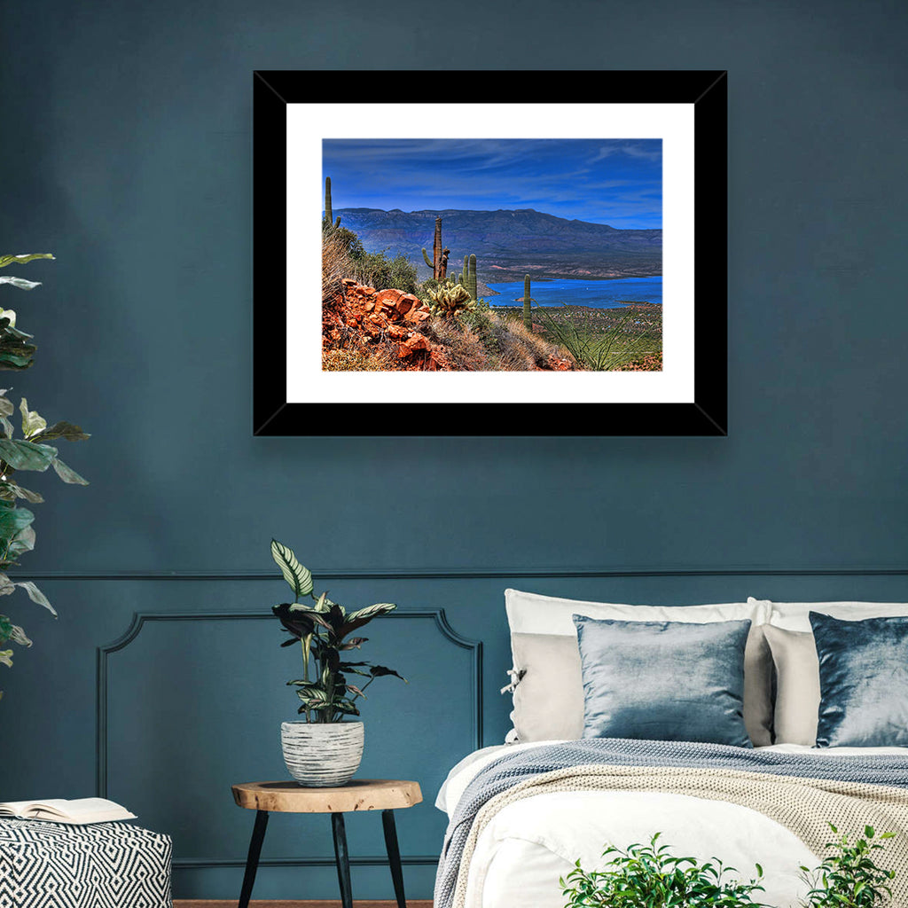 Roosevelt Lake Saguaro Vista Wall Art