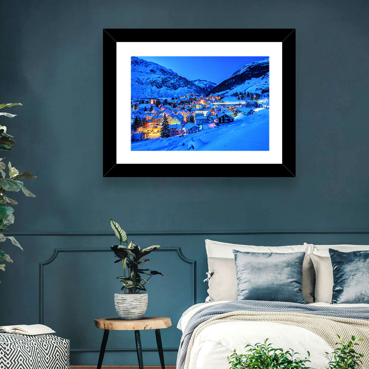 Andermatt Winter Village Wall Art