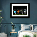 Elemental Light Bulbs Wall Art