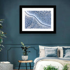 Winding Snowy Forest Road Wall Art