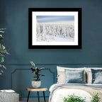 Snowy Forest Railway Tracks Wall Art
