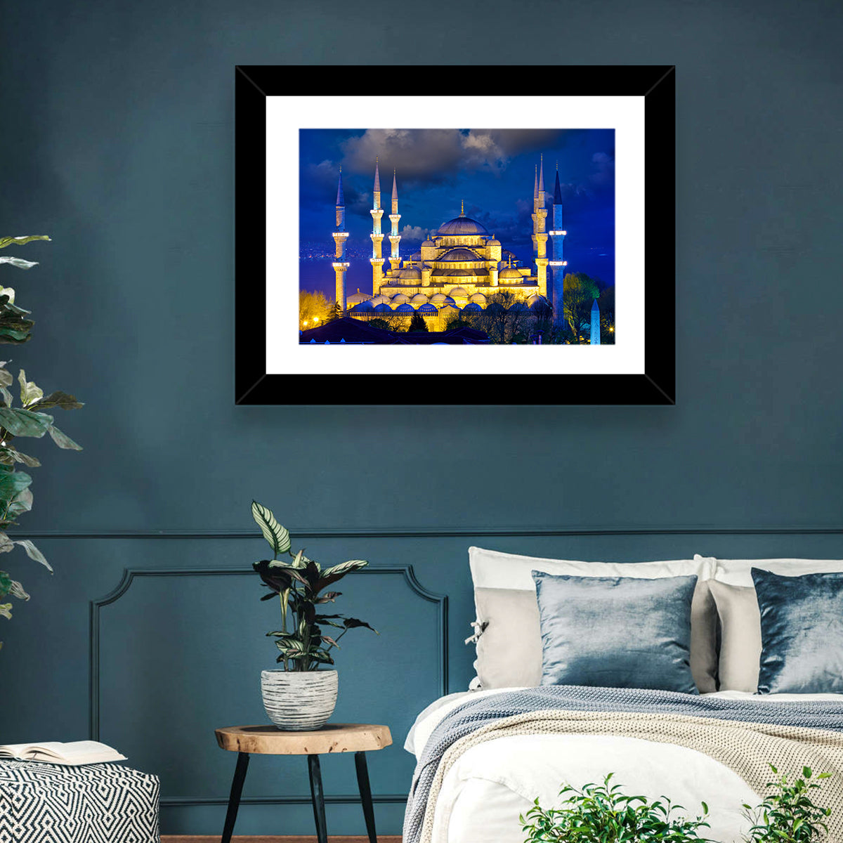 Sultanahmet Camii at Twilight Wall Art in a room, landscape