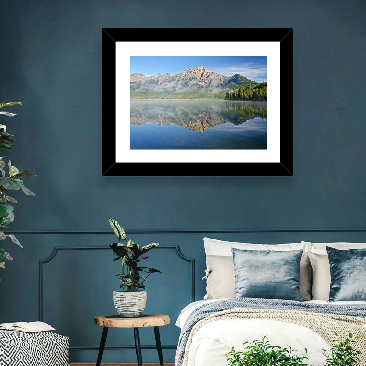 Pyramid Mountain Reflection Wall Art