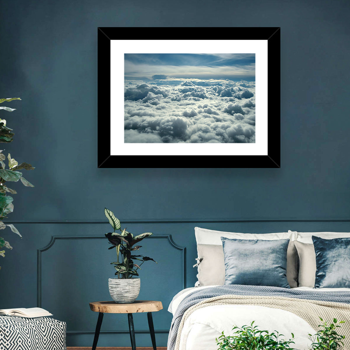 Aerial View Above Clouds Wall Art