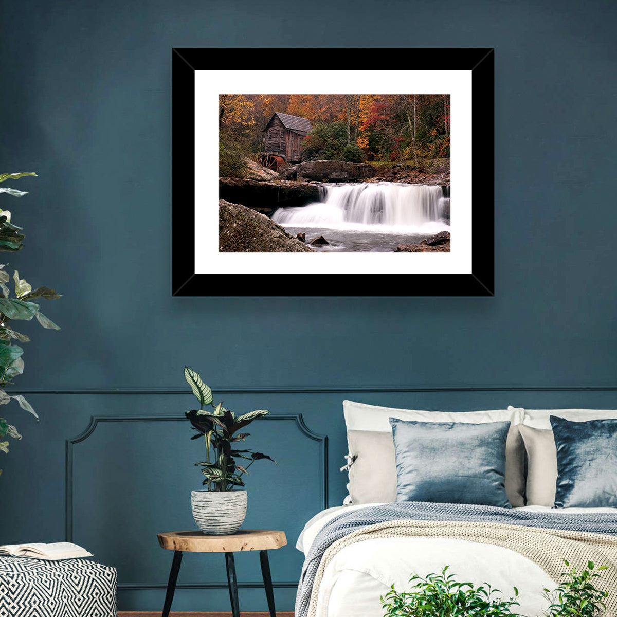 Glade Creek Grist Mill, West Virginia Wall Art in a room, landscape
