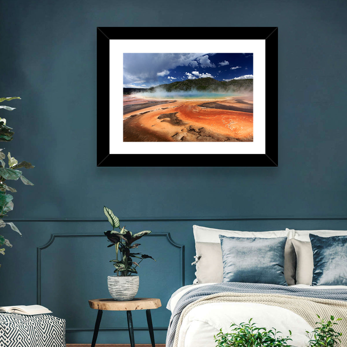 Grand Prismatic Spring, Yellowstone Wall Art in a room, landscape