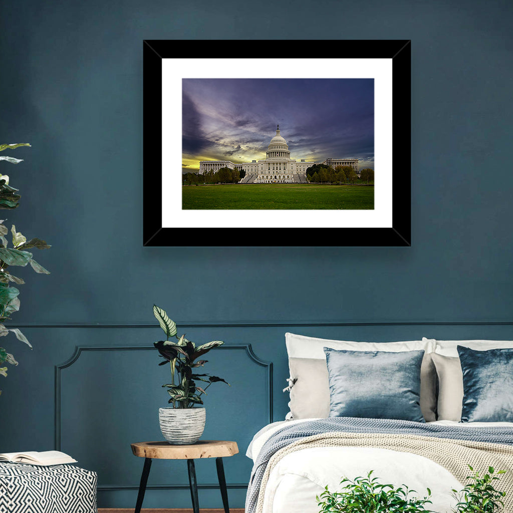 United States Capitol at Dusk Wall Art