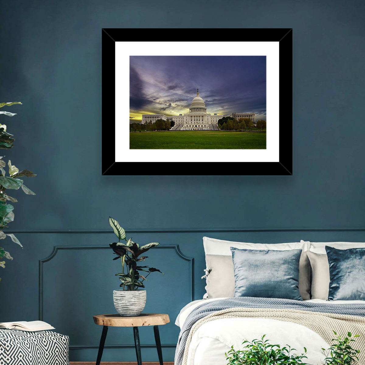 United States Capitol at Dusk Wall Art