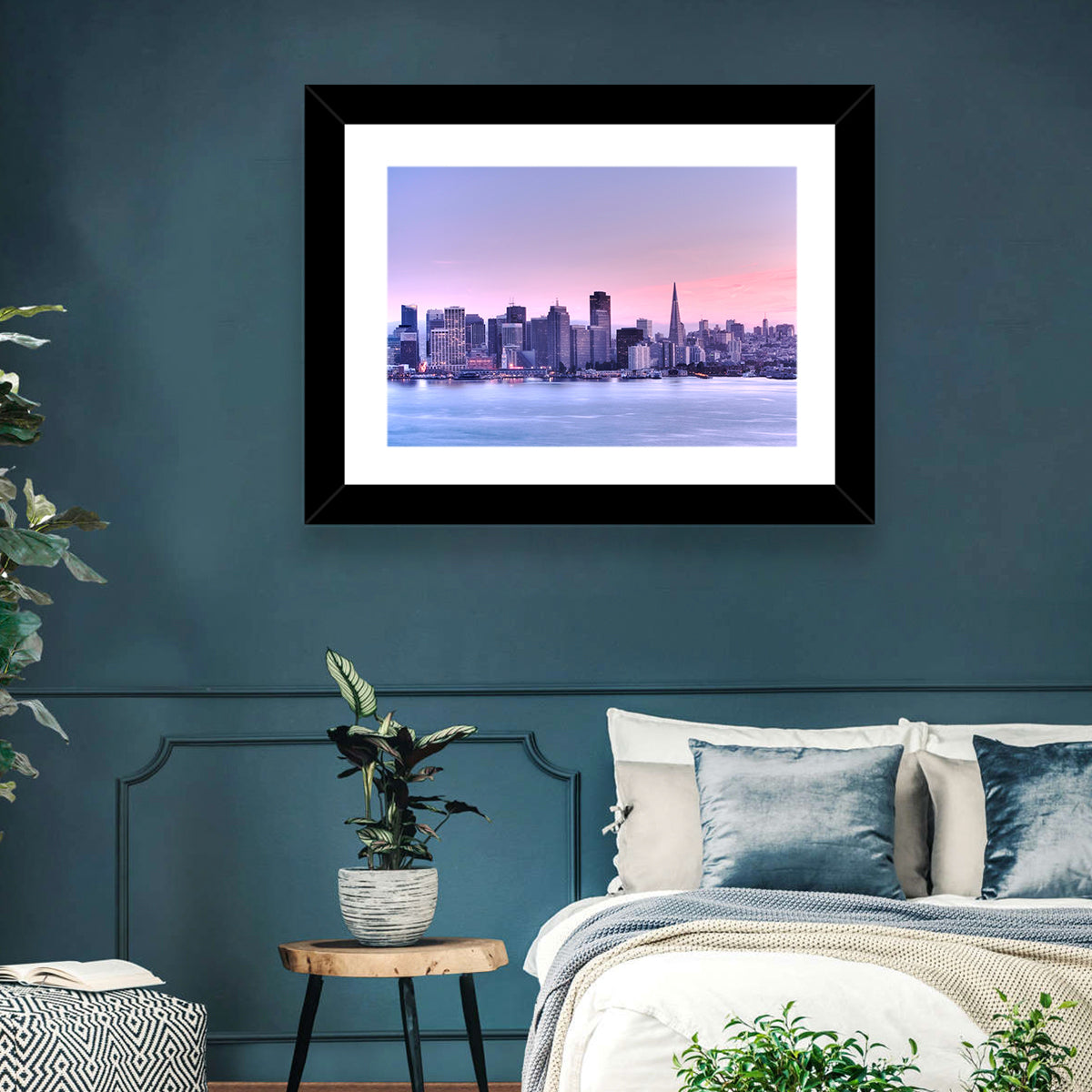 San Francisco Skyline at Lavender Dusk Wall Art