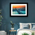 Hohenzollern Bridge at Dusk Wall Art