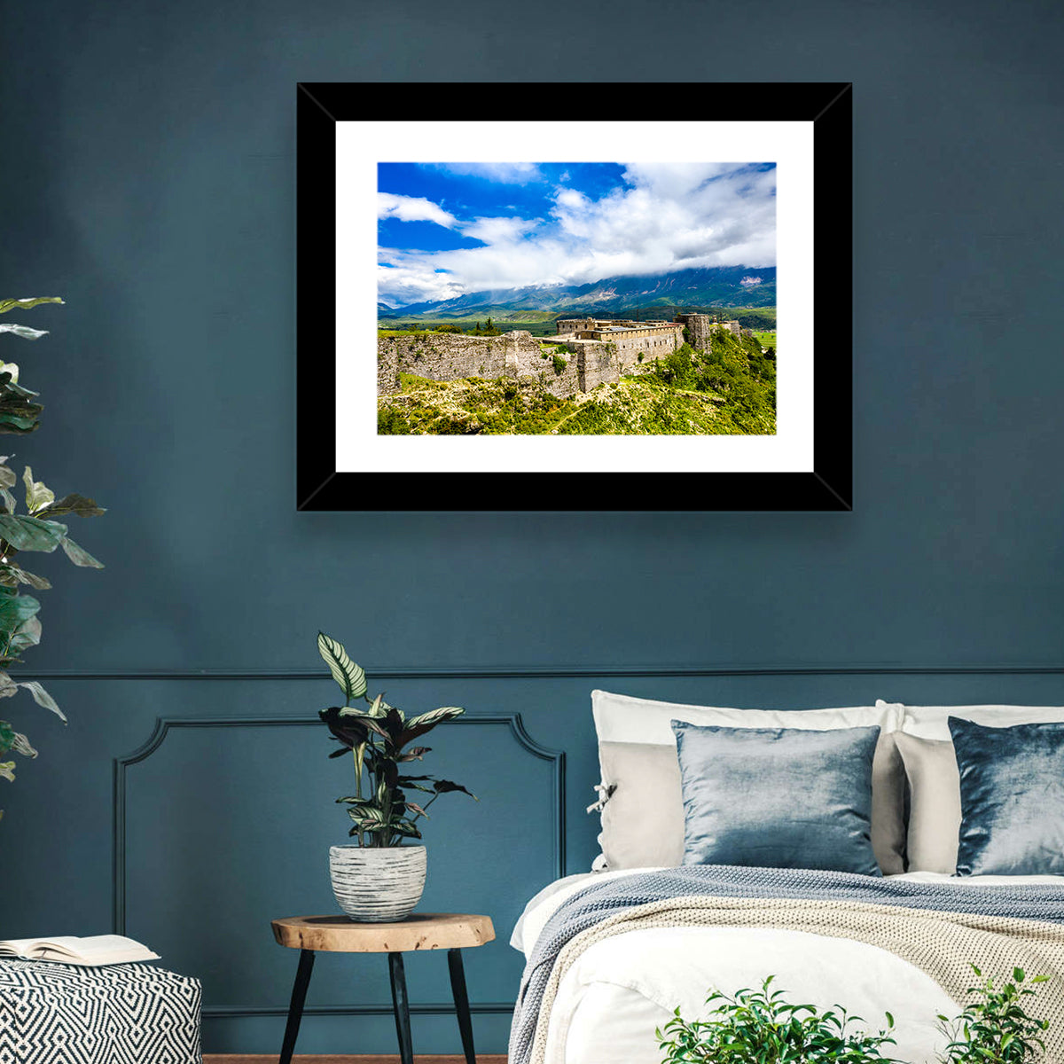 Gjirokastër Fortress Over Drino Valley Wall Art in a room, landscape