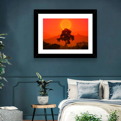 African Summer Sunset Wall Art