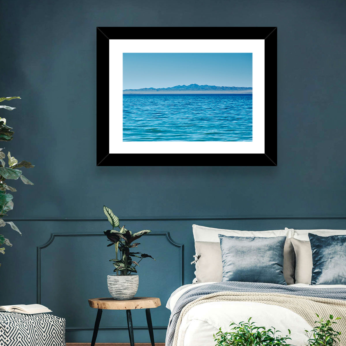 Khyargas Nuur Lake Wall Art in a room, landscape