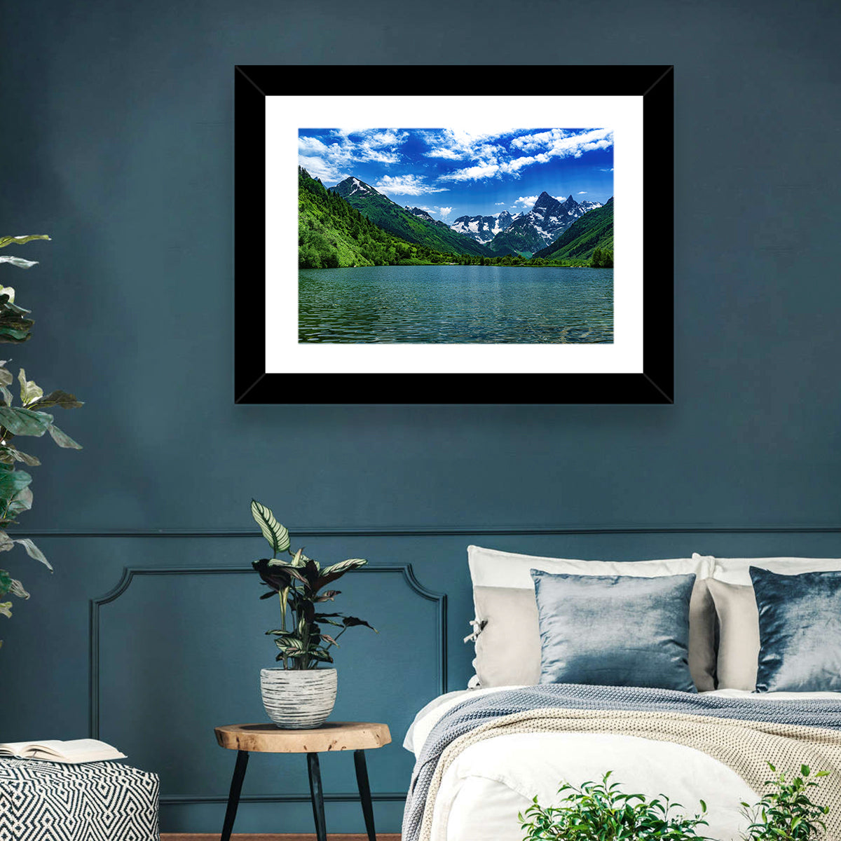 Lake Tumanly Kel Wall Art in a room, landscape