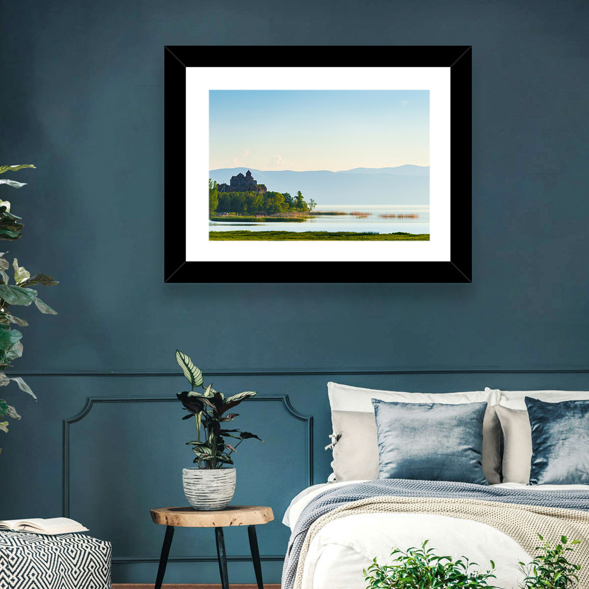 Sevanavank on Lake Sevan Wall Art in a room, landscape