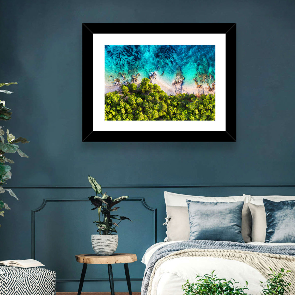 Croatian Turquoise Coastline Wall Art