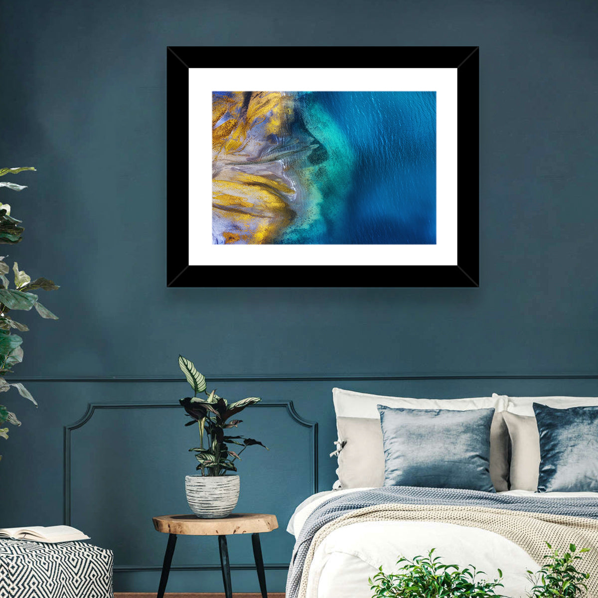 Golden Coast Abstract Wall Art