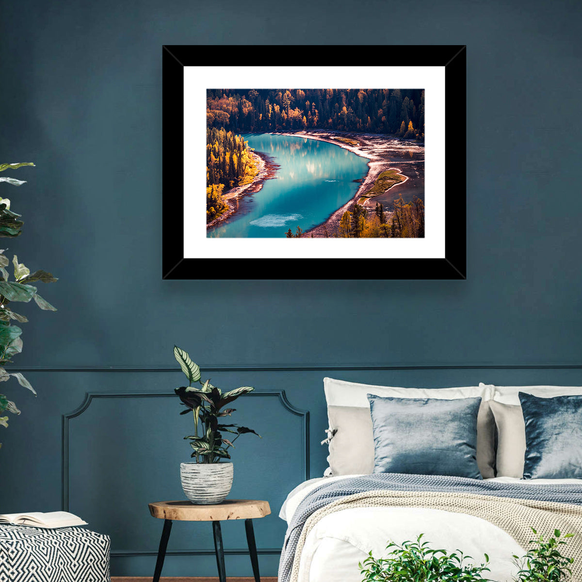 Kanas River Wall Art in a room, landscape