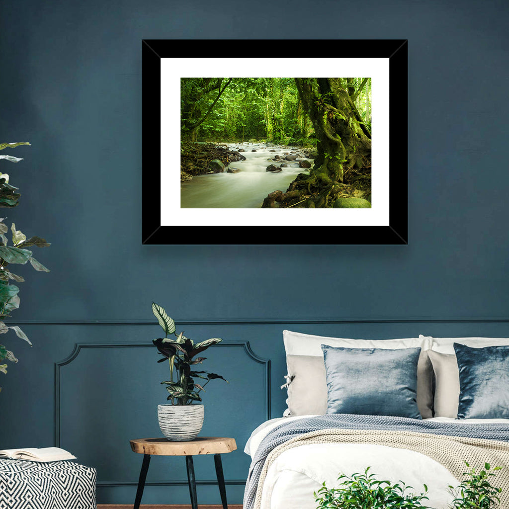 Emerald Rainforest River Wall Art