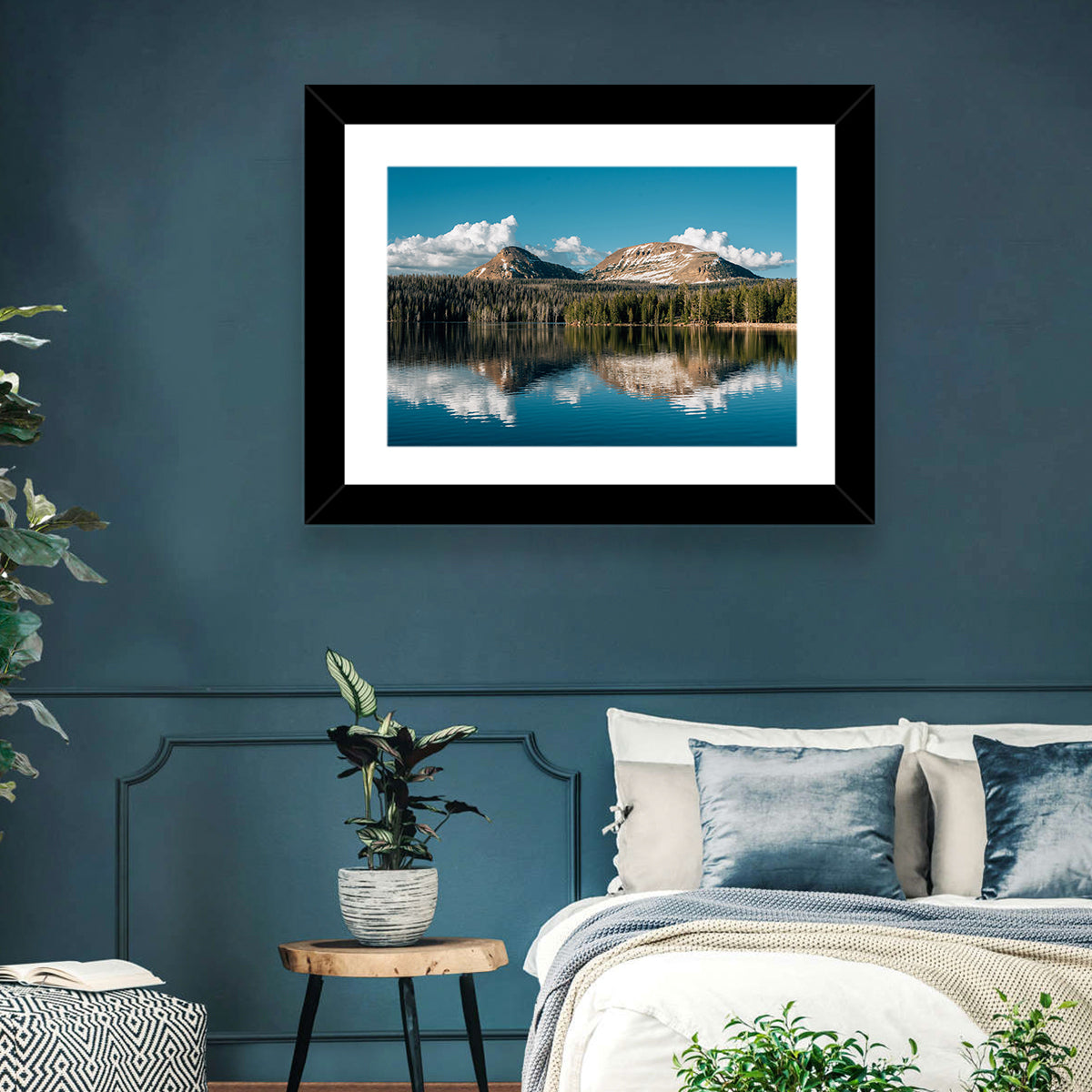 Uinta Mountains at Trial Lake Wall Art in a room, landscape