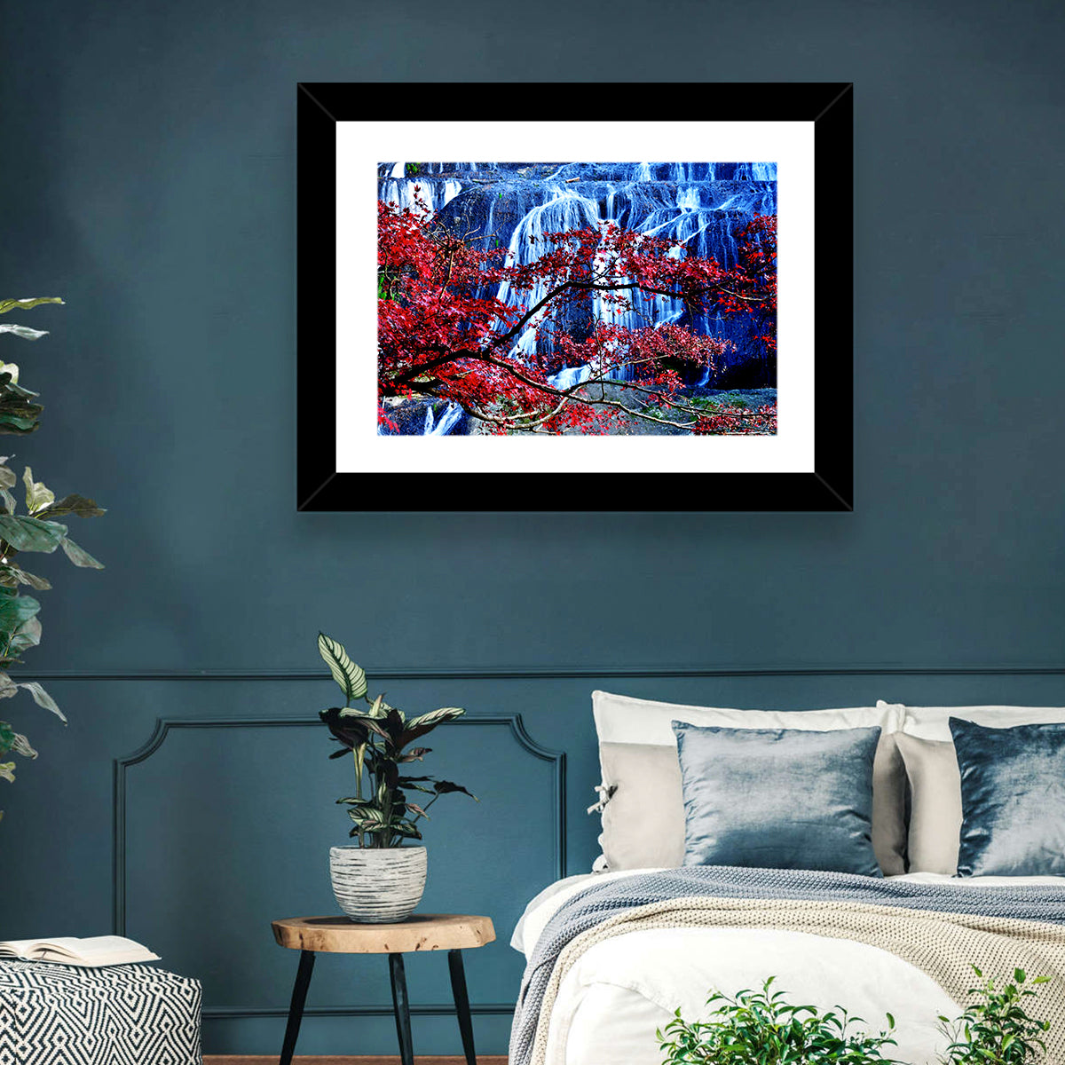 Fukuroda Waterfall Wall Art in a room, landscape