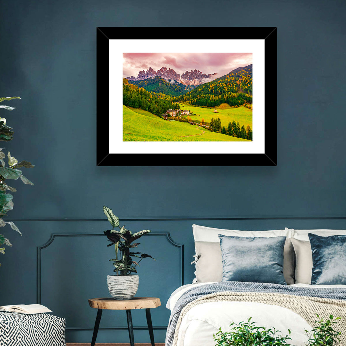 St Johann Church, Santa Maddalena Wall Art in a room, landscape