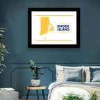 Rhode Island Map Wall Art