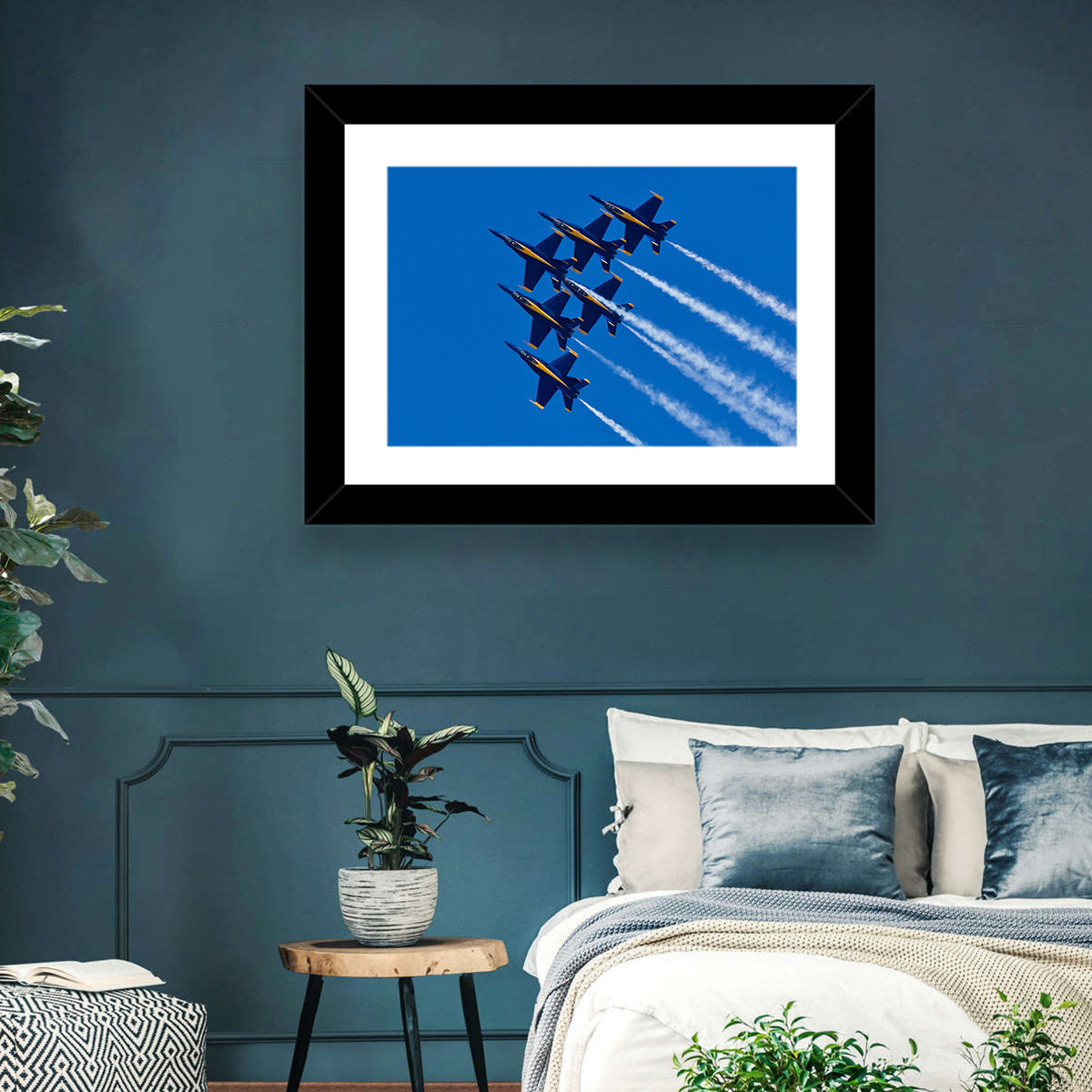 Blue Angels Delta Formation Flyover Wall Art