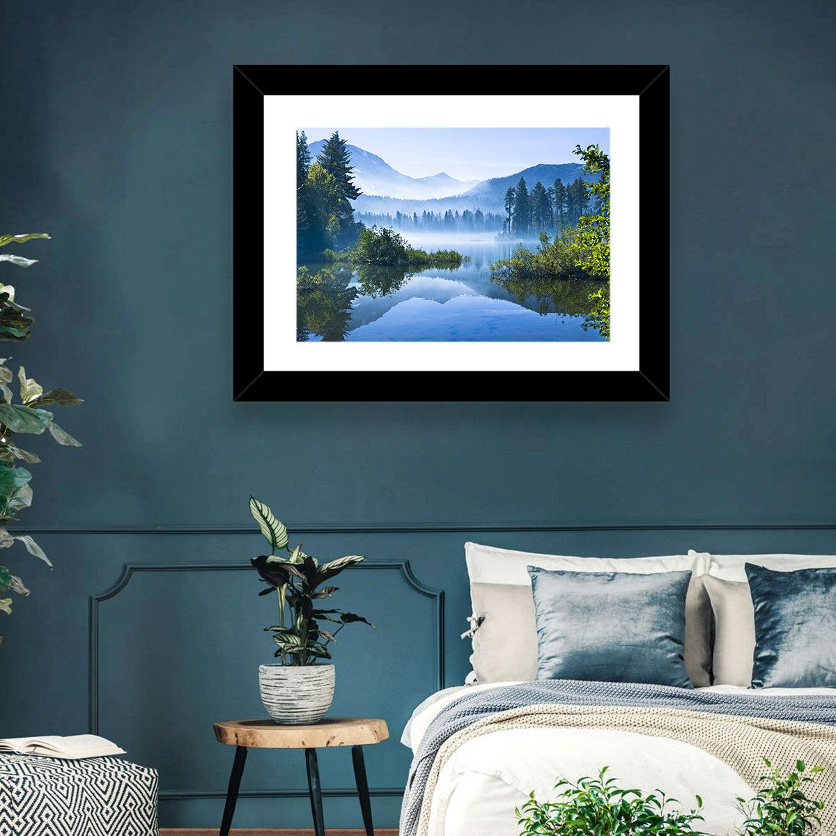 Lassen Morning Reflection Wall Art in a room, landscape