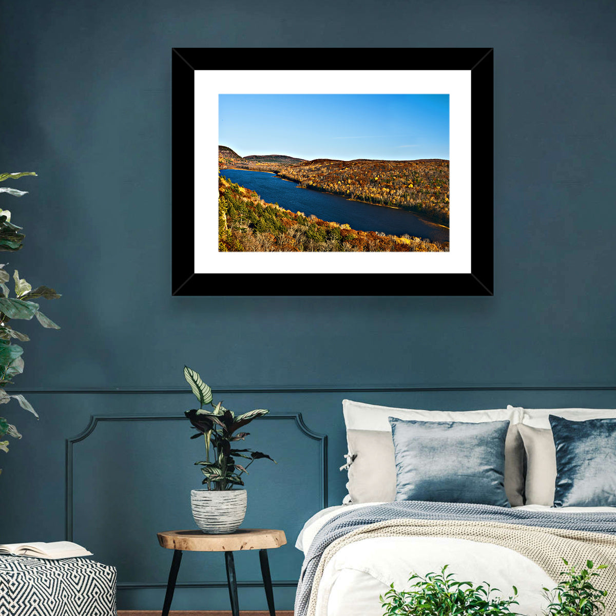 Lake of the Clouds Golden Hour Wall Art
