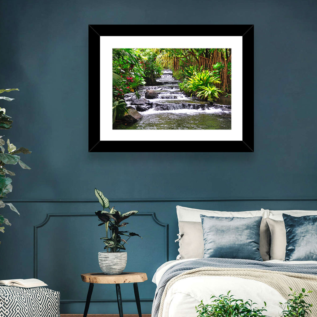 Tabacon Tiered Hot Springs Waterfall Wall Art