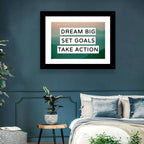 Dream Big Set Goals Wall Art