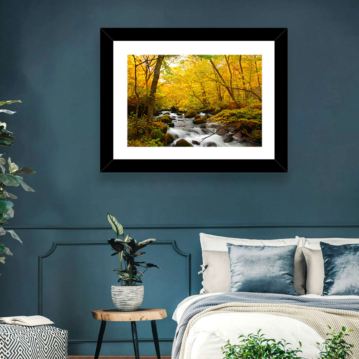 Oirase River Wall Art in a room, landscape