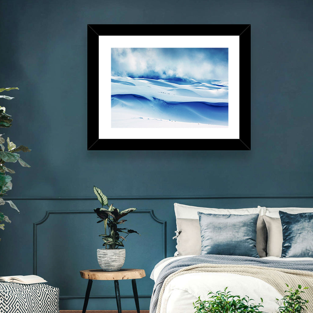 Wind-swept Snow Ridges Wall Art