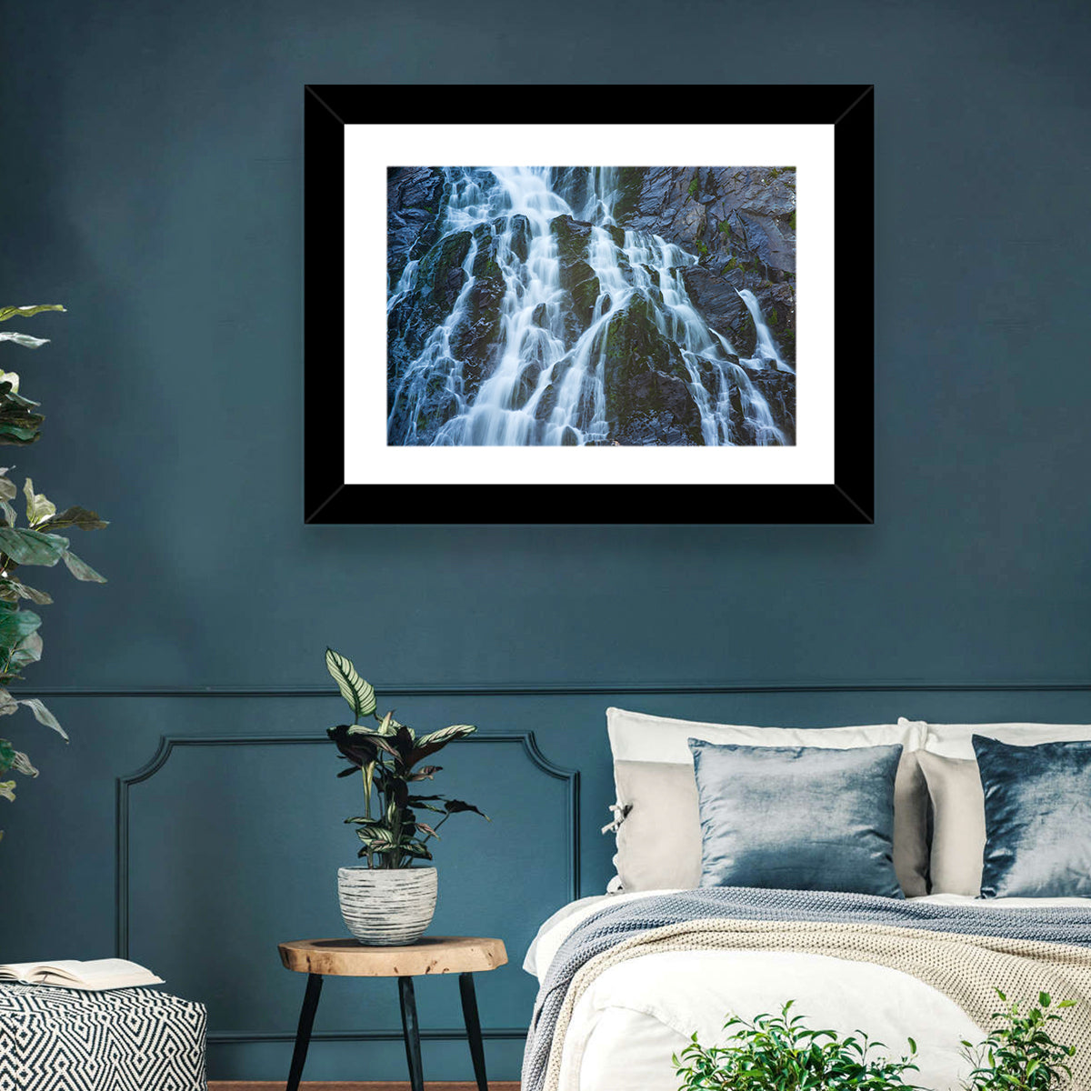 Balea Cascada Waterfall Wall Art in a room, landscape