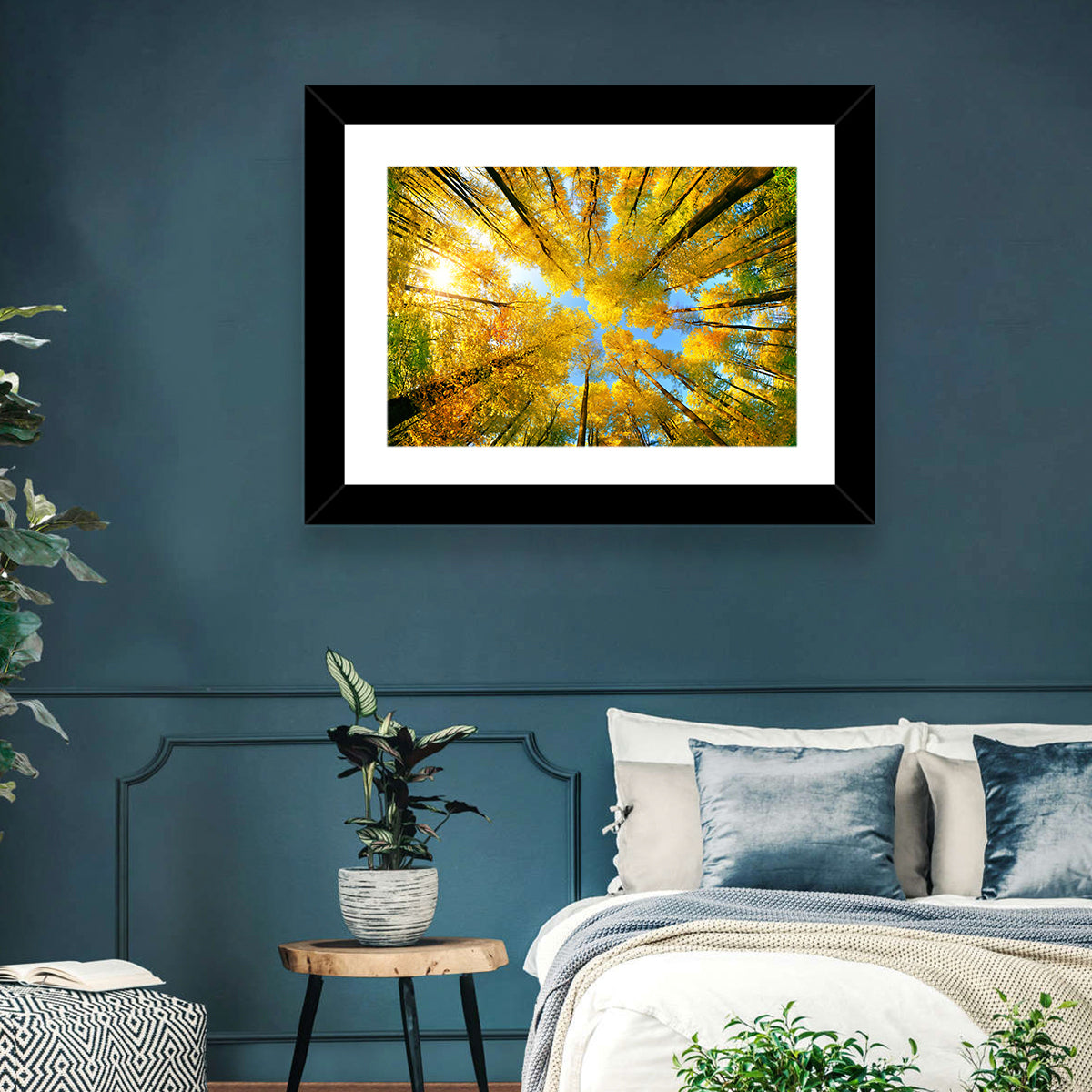 Golden Autumn Canopy Wall Art