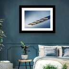 Five Wooden Steps Abstraction Wall Art